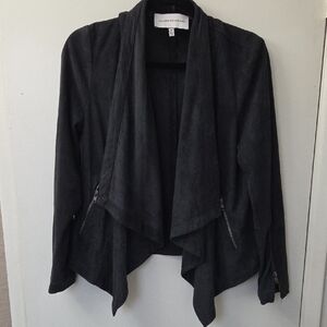 cupcakes & cashmere Charcoal Drape Jacket